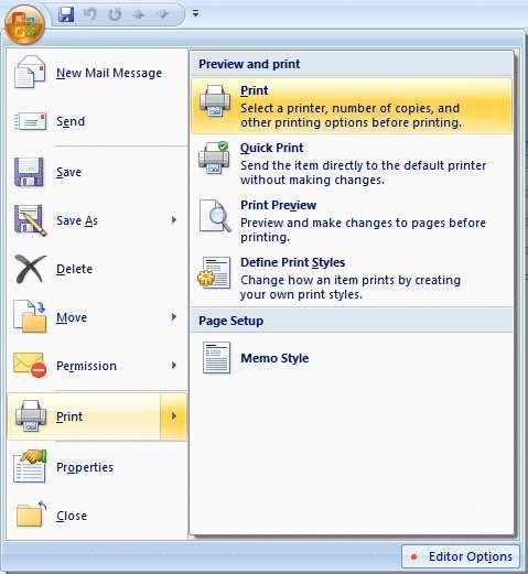 NCMail: Outlook 2007 Email User s Guide 11 If this is the first time that you are looking at this Outlook screen, it would be a good idea to move your cursor over each item