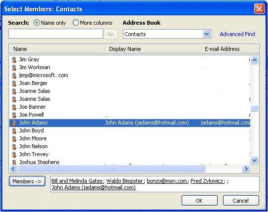 NCMail: Outlook 2007 Email User s Guide 27 By using either the Global Address List, or your Contacts you can create your Distribution list.