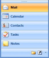 Folders NOTE: For Outlook 98, 2000 and XP/2002 users, you probably noticed that the Outlook Bar, on the left of the screen, had been replaced by a whole new folder and icon area (Navigation Pane).