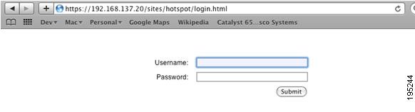 Creating Hotspot Web Pages Chapter 12 Figure 12-14 Customized Login Form Acceptable Usage Policy (WLC) You can add an Acceptable Usage Policy (AUP) page to the Login process by specifying the page