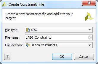 Add Constraints (3) Click Create File and in the dialog box that opens, name your