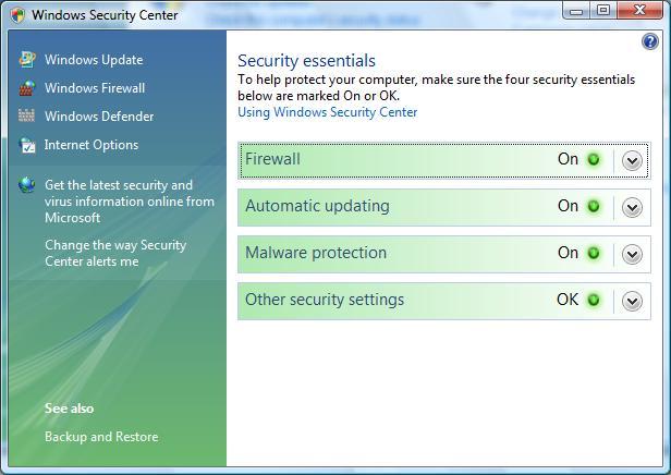7.8 Enhanced Security One of the main reasons to upgrade to Windows Vista is its security enhancements.