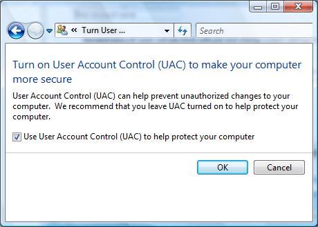 With UAC, both Administrator and Standard user accounts are given the lowest level of permission necessary for everyday tasks.