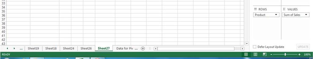 It is easy to change a pivot table report.