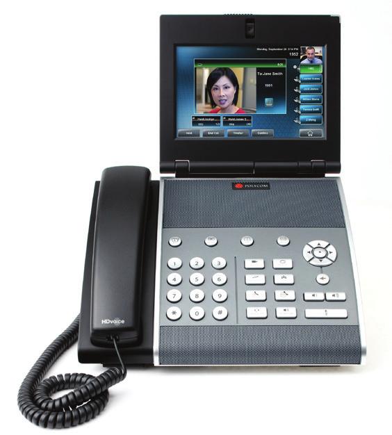 The Polycom VVX 1500 executive business media phone combines advanced IP telephony, one-touch video, and business applications into a seamless, life-like experience.