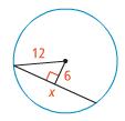 Theorem 6: In a circle, if a diameter bisects a chord that is not a diameter,