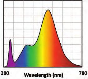 SERIES/CCT COLOR ACCURACY WHITENESS INDEX SPECTRAL POWER DISTRIBUTION 1 BRILLIANT 27K 5 Rf: 85, Rg: 92, Rfh1: 77 Rw: 1 CRI: 8, R9: > 1 BRILLIANT 3K 5 Rf: 85, Rg: 92, Rfh1: 77 Rw: 1 CRI: 8, R9: > Rf: