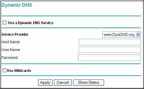 The router contains a client that can connect to a Dynamic DNS service provider. To use this feature, you must select a service provider and obtain an account with them.