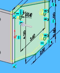 Solidworks Exercise Click on the button for BLIND to reverse the direction of the EXTRUDE. We want to extrude inward!