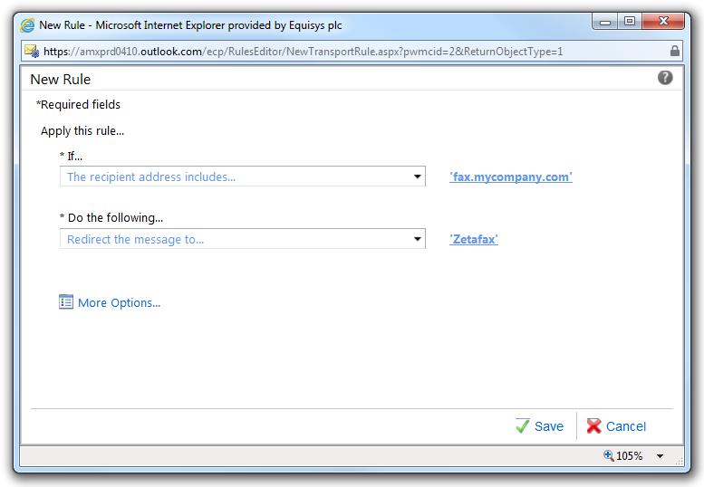 Manually Configuring Microsoft Exchange Online 2010 21 Having created the Mailbox for Zetafax you need to issue it with a license to ensure that it continues to operate as expected.