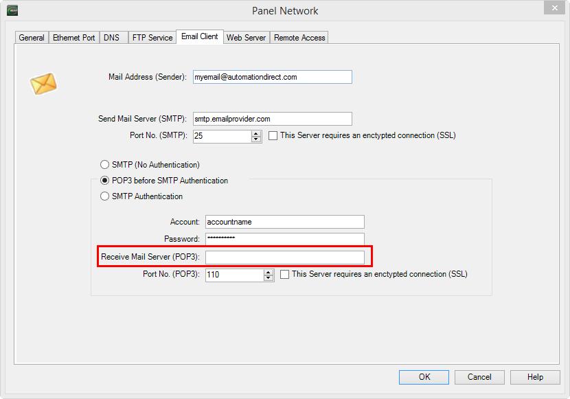 What it can and can t do POP3 before SMTP may also work if the Receive Mail Server (POP3) is left blank. This is a setting in the email server.