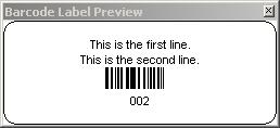Change the height (H) and width (W) of the barcode by selecting from the dropdowns under Barcode Size section. Select the font for the label by clicking on the Select Font button.