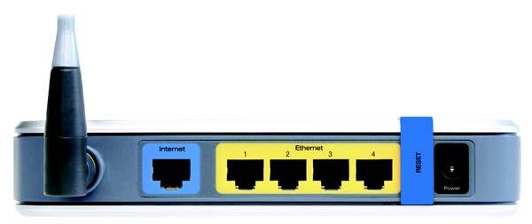 The Internet port is where you will connect your broadband Internet connection, if you are using broadband WAN service.