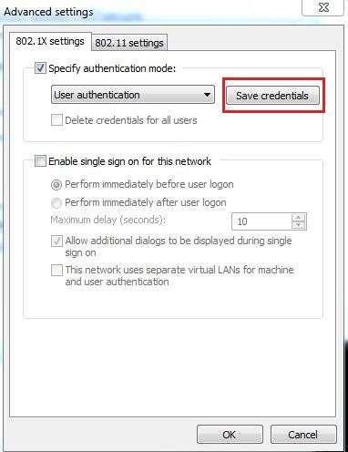 16. If you configured the advanced setting dialog box as shown in step # 15 (shown below) click Save