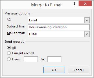 MAIL MERGE 24. From the drop-down menu, select the way in which you would like to send your messages. Edit Individual Documents: Select this item to edit each individual letter within the Mail Merge.