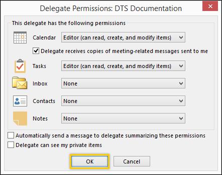 DELEGATE ACCESS 5. Locate the name of the person to which you want to grant delegate access. 6. Highlight their name by selecting it with your mouse cursor.