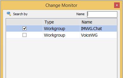 Monitoring Agents and Workgroups If the administrator configured your account for monitoring, you can monitor the activity of the other agents in your workgroup.
