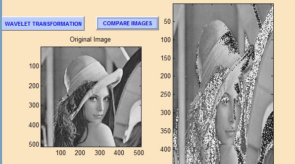 Fig. 6 Decompressed Image generated after increasing the threshold. Fig. 9: Decompressed Image generated with With thr=.