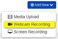 S E C T I ON 6 Recrding frm Webcam Use the Recrd frm Webcam feature t create webcam media such as welcme