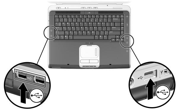 External Device Connections Connecting a USB Device USB (Universal Serial Bus) is a hardware interface that can be used to connect external devices such as a USB keyboard, mouse, drive, printer,