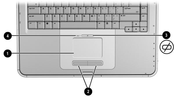 TouchPad and Keyboard To move the pointer, slide your finger across the TouchPad surface 1 in the direction you want to move the cursor.