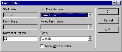 Views, Filters, Sorts, and Highlights Setting Time Scales Setting Time Scales Open Workbench provides you with tools to define the type and layout of time periods displayed in spreadsheet views that
