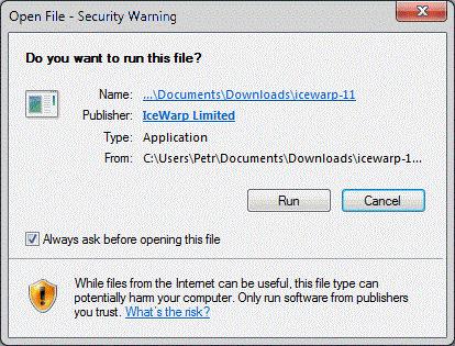 Launch Installer Wizard The installation package comes as an all-in-one executable installer wizard, signed with application certificate.