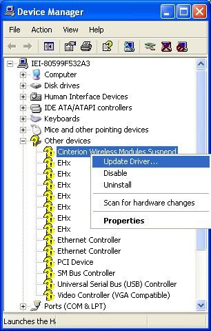 1.3 Software Installation Step 1: Step 2: Insert the MPCIE-3G driver CD into the system. Open the Device Manager.