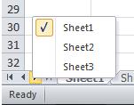 To rename a worksheet, either double-click its name or right-click and choose Rename. 3.