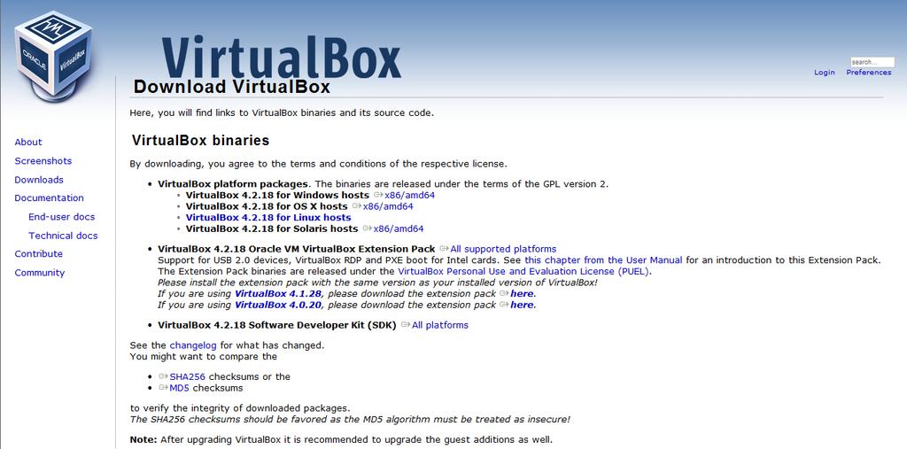 Technical Deployment The ODI virtual machine is delivered as an Oracle VirtualBox appliance and requires both the ODI 12c Getting Started archive and an installation of the Oracle VirtualBox product.