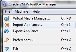 Figure 4 ODI 12c VirtualBox Import name Import the Appliance into VirtualBox 1.