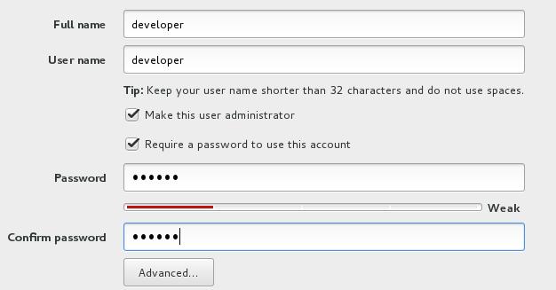 it will also provide you a chance to set the root password for the workstation and create a user account. You need to do both. 16.