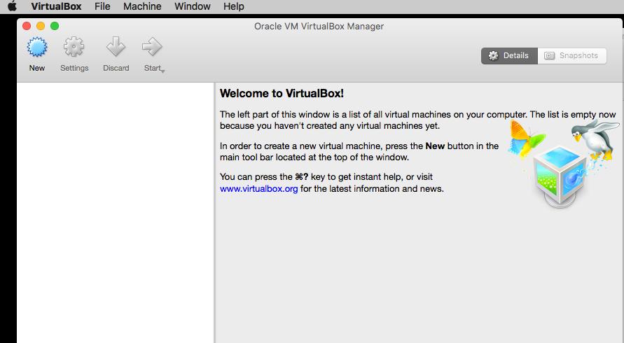 Section 2 Building the Virtual Machine Start Virtual Box from the Applications folder.