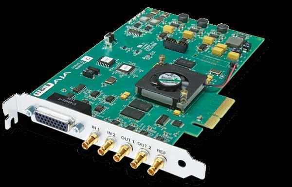 Corvid 22 PCIe Gen 2.0 4x Card for 8/10-bit Uncompressed w/2 Independent Channels I/O Digital 3G, HD, SD SDI I/O. Features at a glance PCI Express Gen 2.