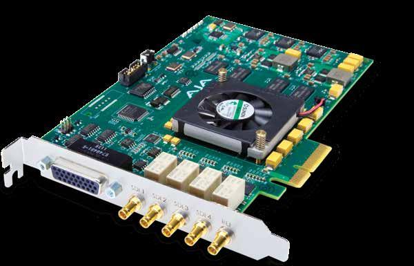 Corvid 24 PCIe Gen 2.0 4x Card for 8/10-bit with a single 4K or 4 independent* Channels I/O Digital 3G, HD, SD SDI I/O. Features at a glance Corvid 24 PCI Express Gen 2.