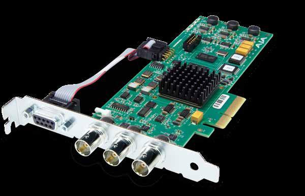 Corvid PCIe 4x Card for 8/10-bit Uncompressed Digital SD, HD I/O.