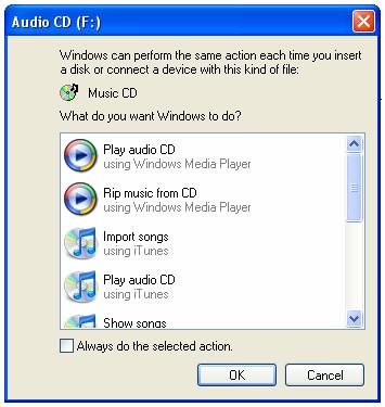 Loading Music from a CD To load music from a CD into your Windows Media Player music library simply enter the CD into your computer.