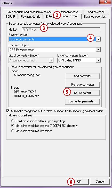You can select whether summary and title row are also taken into account at import: 1 Select the command Tools > Settings or the command Alt + O (see Settings chapter). 2 Select the Import/Export tab.