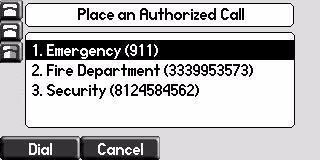 Placing Calls from Phones that are in the Logged Out State If a phone doesn t require a user login, you can use the phone to place calls to any number, even though the phone may be in the logged out