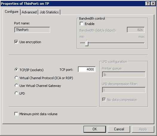 This is located in System Security SSL/TLS Settings Note: The ThinPrint Engine/Server output queue and the Xerox device