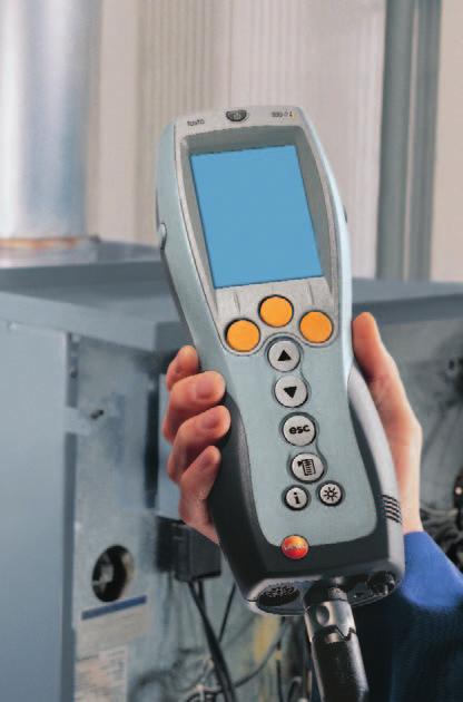 12 The special long-life version for customer service and maintenance technicians testo 330-2 LL The flue gas analyser is a reliable companion regardless of whether it is for breakdowns or