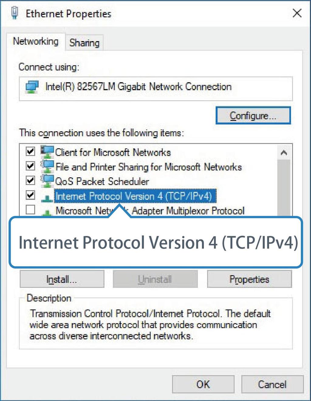 5 Double Click Internet Protocol Version 4 (TCP/IPv4)