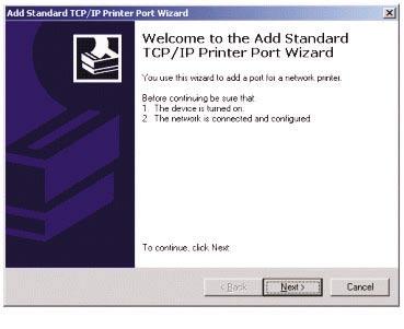 TCP/IP Printing for Windows 2000 (continued) Go to Start >