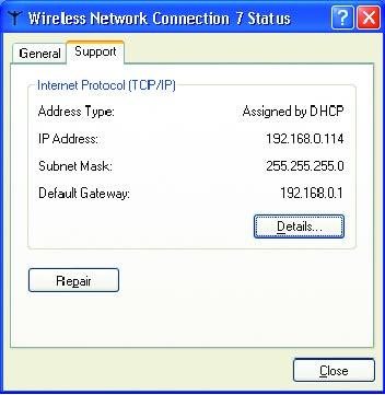 Networking Basics (continued) How to find your IP Address in Windows XP This window will appear.