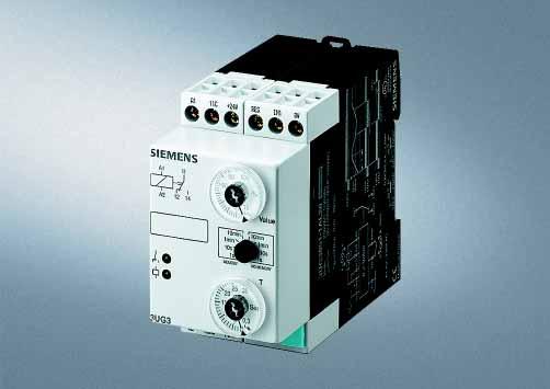 Monitoring Relays 3UG Monitoring Relays for Electrical and Additional Measurements Speed monitoring Siemens AG 200 Overview Application Slip or tear of a belt drive Standstill monitoring (no personal