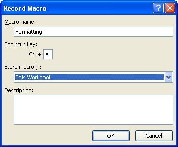 Recording & Running Macros (Non Programming) A macro is a customized collection of commands which can be executed on demand to carry out aparticular action in Excel.