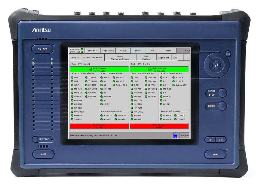 CMA 3000 ATM Test Options SPECIFICATIONS Testing ATM connections has never been easier CMA 3000 is Anritsu s next-generation portable and futureproof field tester for the installation and