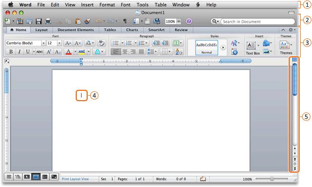 Hints Menu bar: The area at the top of the screen where all menus are displayed. The File, Edit, and View menus have the most commonly used menu commands.