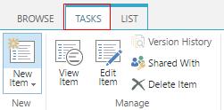 Navigate to a list (Announcements or Tasks) from the Quick Launch Bar and place a check mark