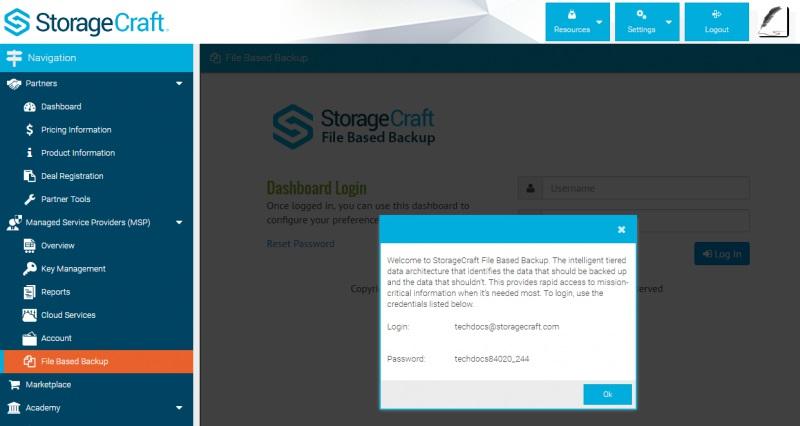 Download and Install StorageCraft File Backup and Recovery with Backup 1. Login to the StorageCraft Partner Portal. 2. Click Managed Service Providers (MSP) In the Navigation pane on the left. 3.